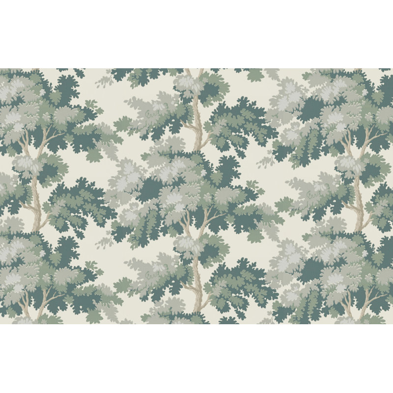 Raphael Floral Wallpaper Roll by Sandberg, Green