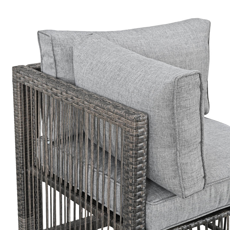 Adeley Wicker Outdoor Lounge Chair