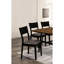 Lot de 2 chaises de salle à manger de style moderne du milieu du siècle, noires et grises, en bois massif, avec dossier incliné. Ces chaises élégantes, au design bicolore noir et gris, s'intègrent parfaitement à tous les intérieurs.