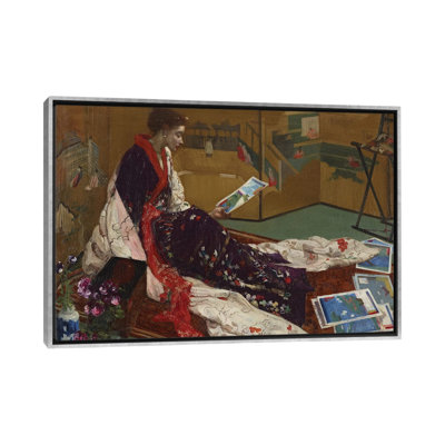 «Caprice In Purple And Gold The Golden Screen», reproduction d'art sur toile encadrée