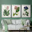 Reproduction encadrée antique de qualité florale II - prête à être accrochée-69879376-69879377
