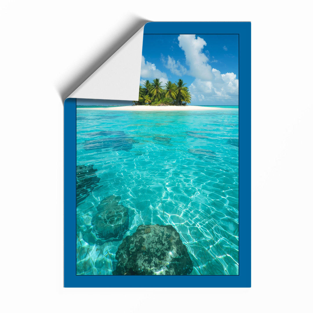 Tropical Island Paradise Coastal - Framed Print