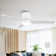 48" Figgs 3 - Blade LED Flush Mount Ceiling Fan with Remote Control and Light Kit Included