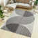 Denetta Abstract Machine Printed Area Rug