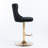 Swivel Velvet Barstools with Adjusatble Seat Height-1880070280-1880070258