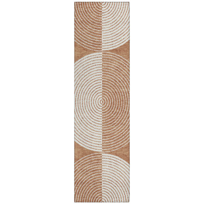 Machine Washable Indoor/Outdoor Houtz ACN2275 Geometric Rug