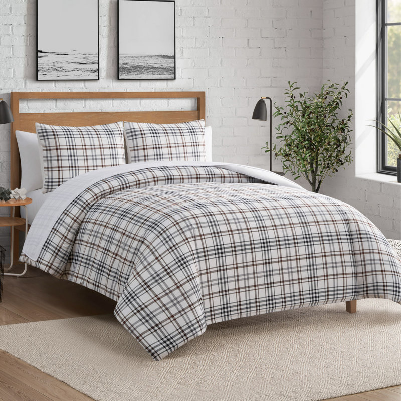 Lucky Brand Camper Plaid Duvets, Queen Duvet Cover + 2 Queen Pillow Shams