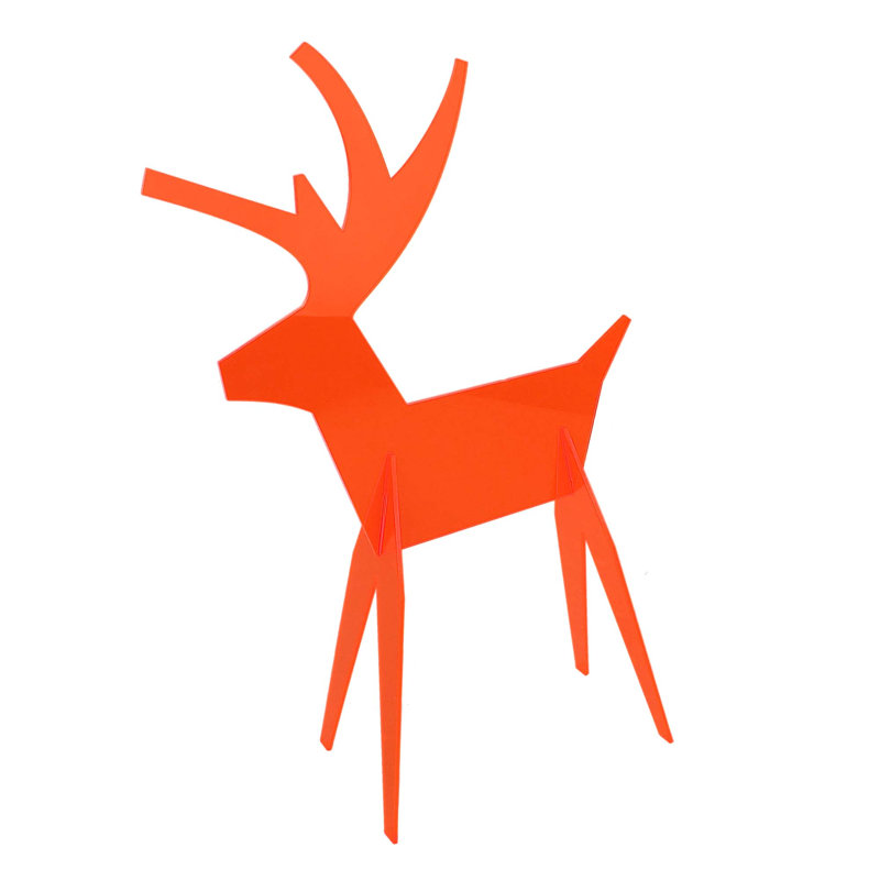 Christmas Decorative Accent, Orange, 9"