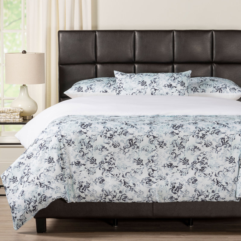 Rococo Motif Duvet Cover & Insert, King Duvet + 2 King Shams + 1 Throw Pillow
