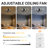 Dalayshia Indoor Bedroom Flush Mount Ceiling Fan with Light-1883373563