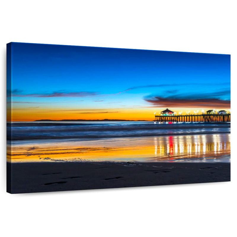 Nicci Scenic Huntington Beach Sunset, H 16 po x l 24 po