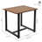 European Chestnut Square Wood Side Table