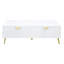 Table basse, fini blanc lustré Gaines