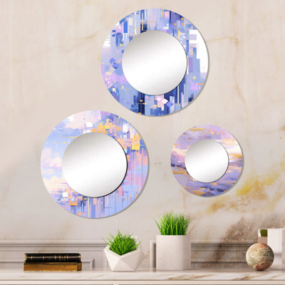 Serhan   Metal Round Mirror