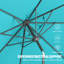 Parasol de marché 120 po, octogonal, turquoise-1047038473-1041698631