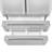 Cosmo 36 in. Lumin Collection 22.5 cu. ft. Counter Depth French Door Refrigerator with Handles in Stainless Steel