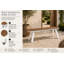 Banc d'extérieur en aluminium Pangea Home Jack-1443287404
