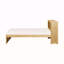 Mobilier de chambre à coucher moderne lit simple plateforme lit tête de lit bibliothèque avec finition en pin naturel 1pc