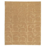Molecular Wool Geometric Area Rug in Gold