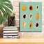 "Gracie Oaks" Papaya Blue "par Yvette St. Amant, art mural sur toile-1863947091