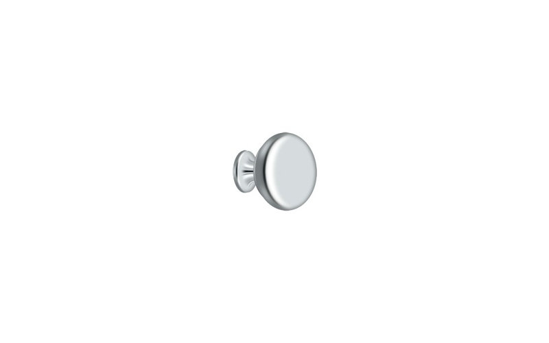 Mushroom Knob, Polished Chrome
