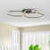 Vitolds 3-Light 40.2" LED Flush Mount Unique with Remote Control