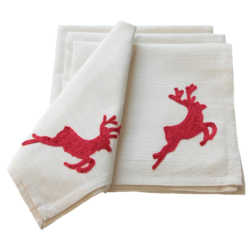 Adrijana Polyester Embroidered Square Napkin