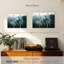 «Misty Fir Forest Wall Art», reproduction d'art sur toile-92828961