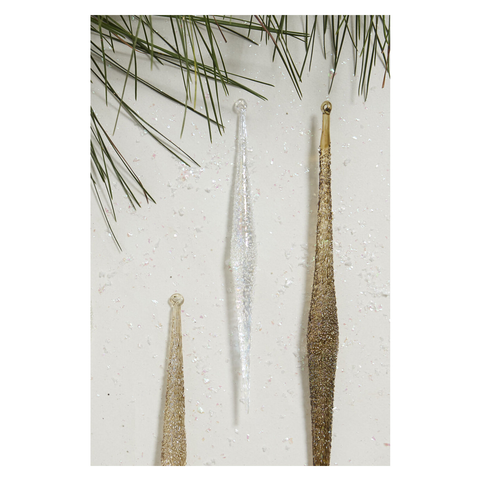 Sparkle Icicle Ornament 0.5"x 7.5"