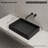 MonBlari 20" X 14" Rectangle Solid Surface Matte Black Vessel Sink-126479049