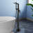 Topcraft Freestanding Bathtub Filler With Handheld Showerhead-123398878