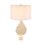 Lampe de table avec abat-jour tambour et base en marbre D15 x 29,3 po (assemblage de l'abat-jour requis)