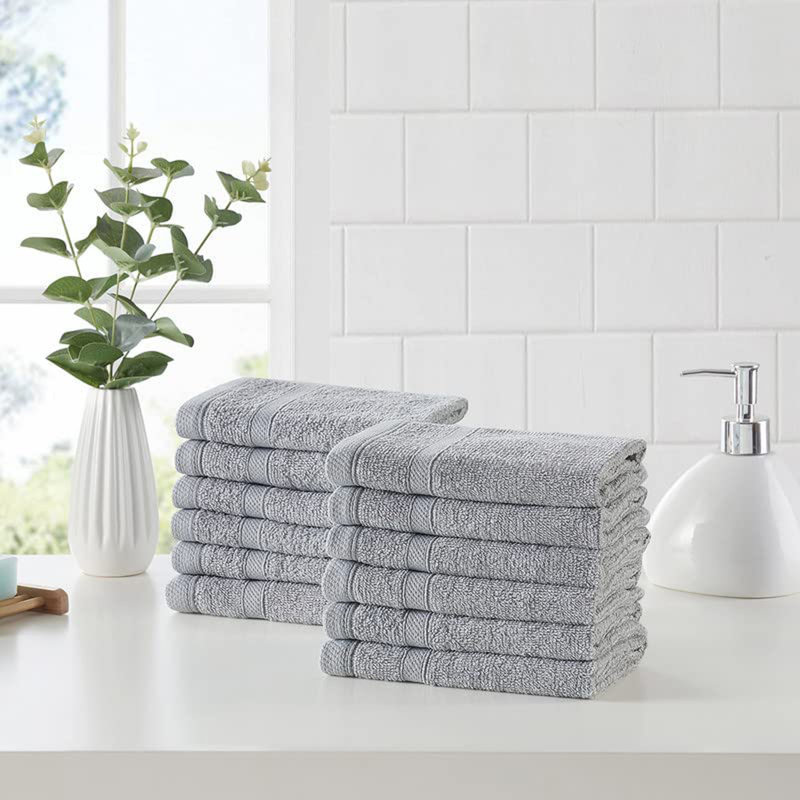 Cotton Washcloth, Gray