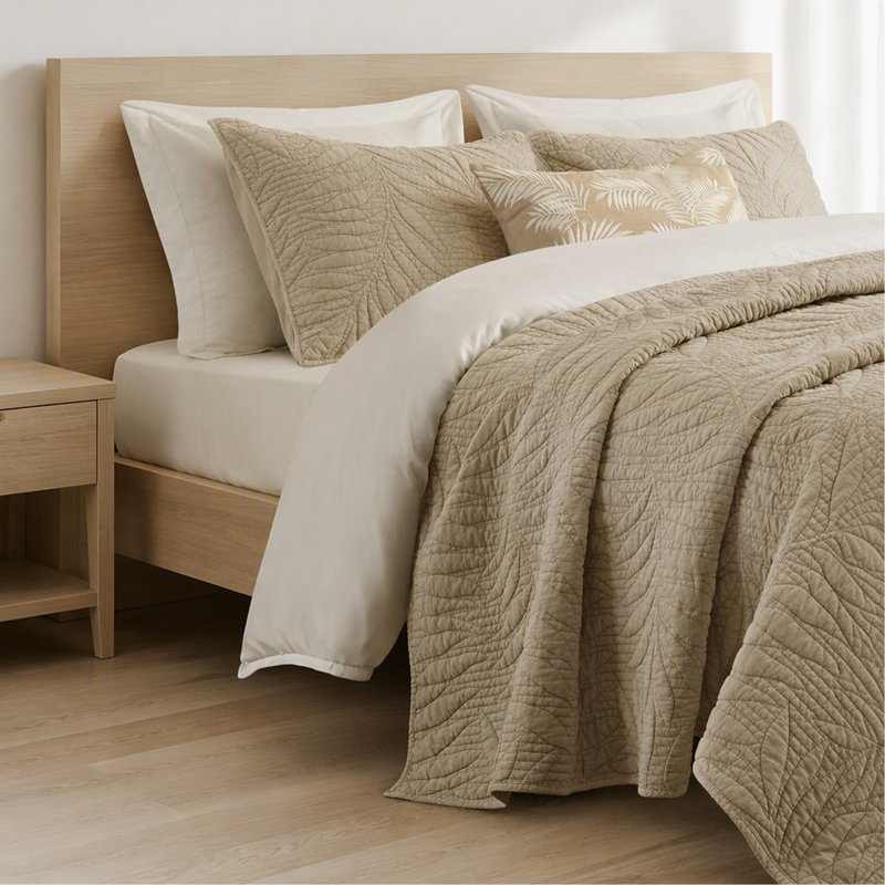 Full/Queen 3 Piece  Cotton Quilt Set Linen