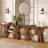 Farmhouse 54" Wooden Console Table，narrow Entryway Table Sofa Table-1913651278
