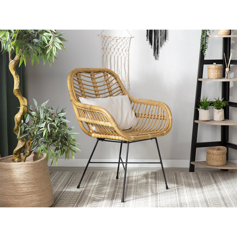 Mcnally 40cm H Windsor Back Armchair, Beige