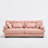 Deep Seat Sectionals, Wood Frame Modern Pink Sofa For Home Living