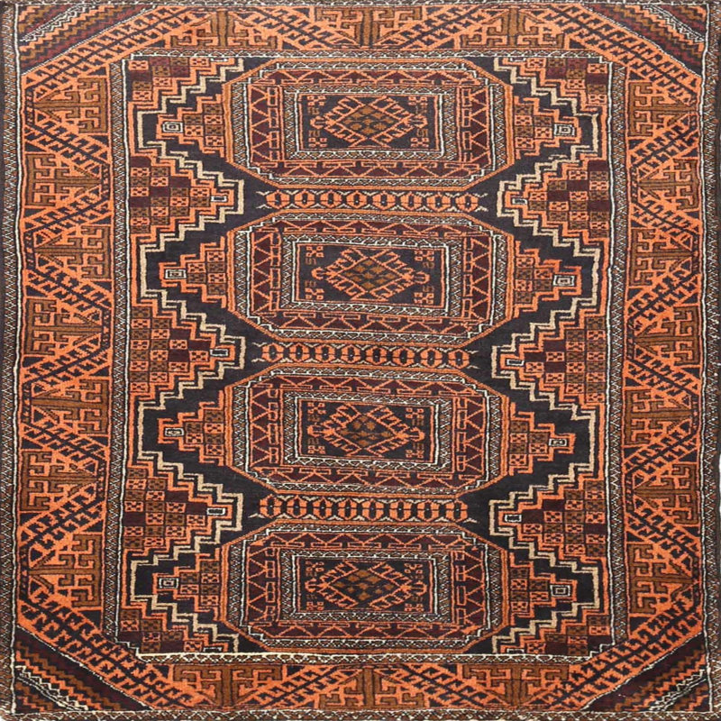 Oriental Indoor Rug, Square 7'