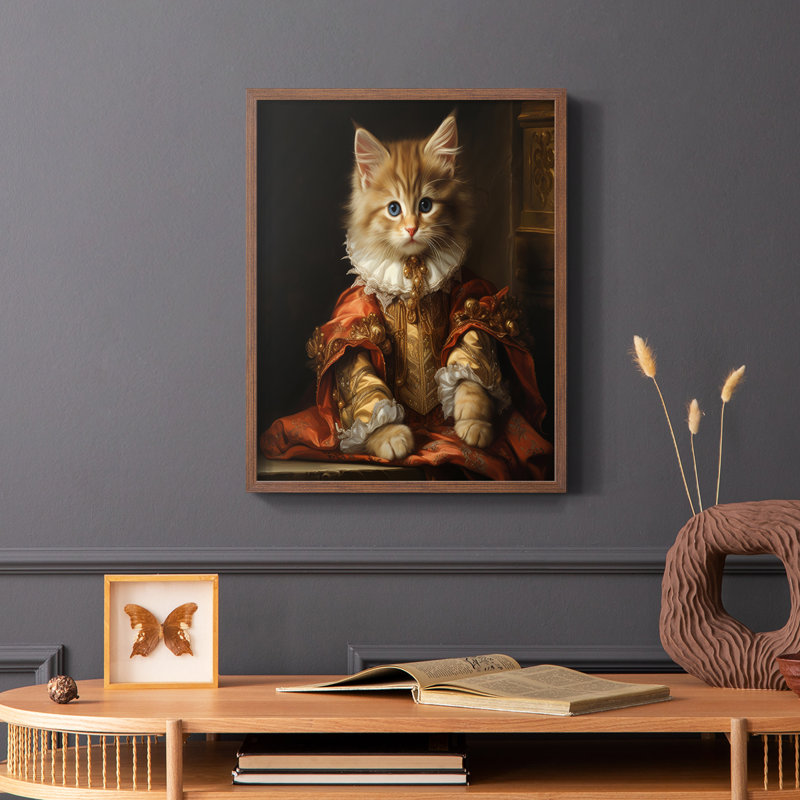 "ANIMALS Series CLVII" par J Paul, Noyer, H 11 po x l 9 po