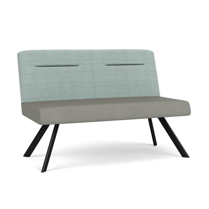 Causeuse en acier Willow, No, Noir, Chambray Seafoam/ Patriot Plus Dove