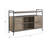 Rustic Oak & Black Finish TV Stand