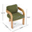 Ensemble de 2 chaises de salle à manger avec dossier coussiné, structure en bois massif-516391391-516391388