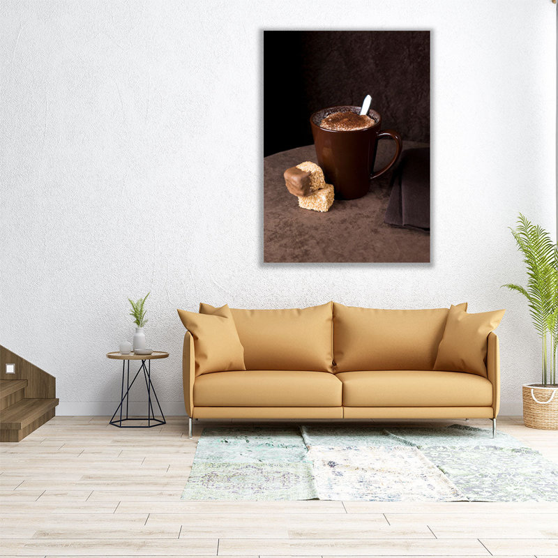 Cappuccino 1 - reproduction d'art sur toile, H 24 po x l 18 po