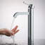 Lavabo de salle de bain vasque circulaire en céramique avec robinet-3955148