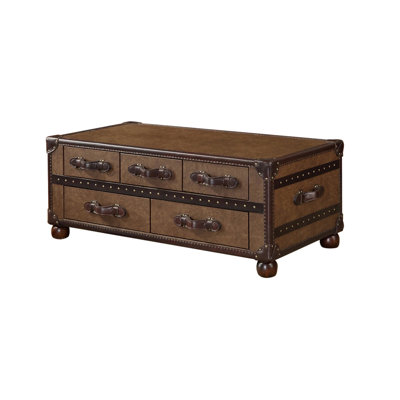 Table basse avec tiroirs Vintage