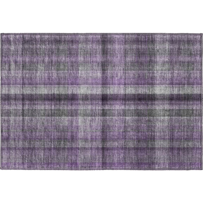 Premium Machine Washable Cerrito AMF548 Purple Rug