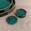 LLB- Round coaster setof 4 Malachite