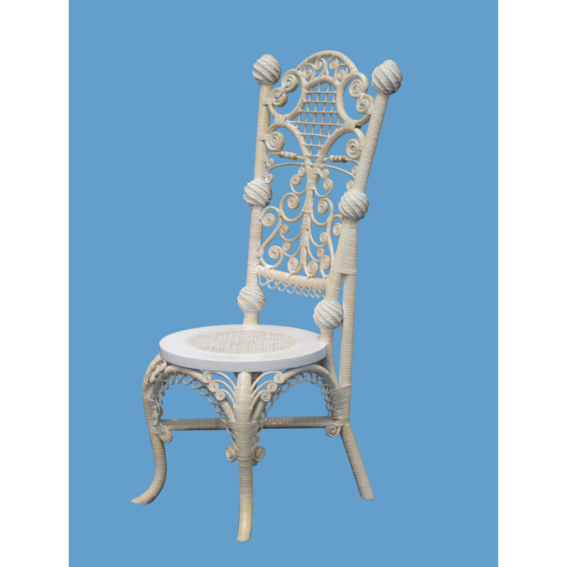 Chaise d'appoint Deangelis, Blanc délavé