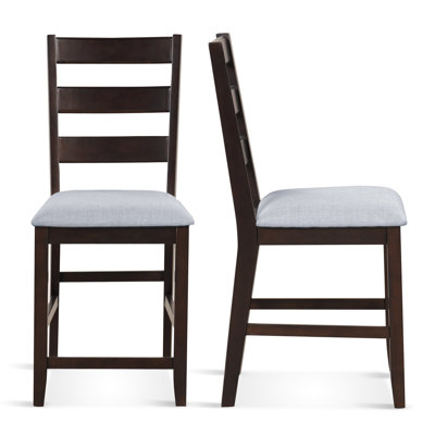 Alyzabeth Counter Stool with Solid Wood Frame
