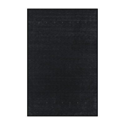 Tapis contemporain noir